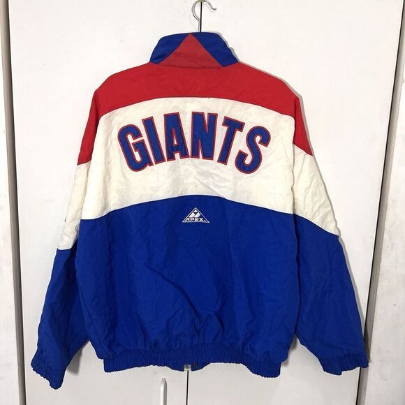 New York Giants Vintage Windreaker Jacket Mens XL Apex One Full Zip - Picture 2 of 7